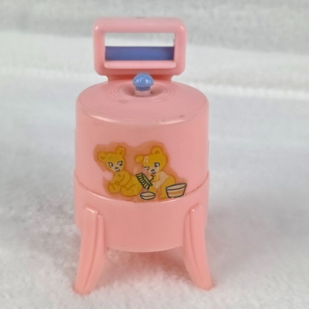 Vintage Renwal Dollhouse Furniture Pink Washing Machine No. 31 w/ Agitator & Lid